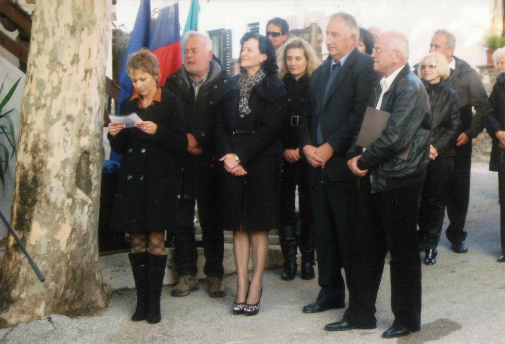 Odkritje spominske plošče botaniku prof. Francu Krašanu